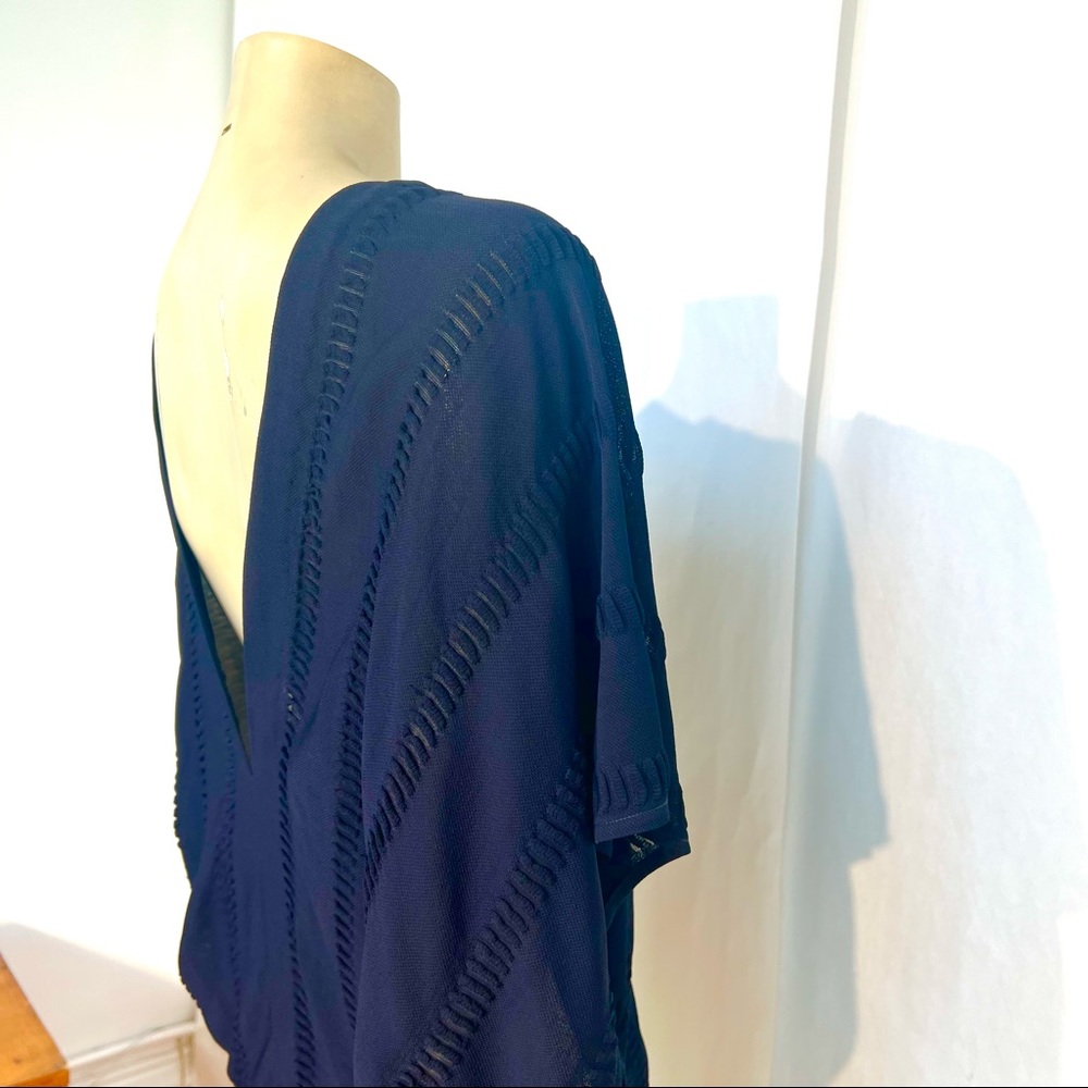 Vintage ROMAN KEFLAY Navy Blue Top - Picture 5 of 11